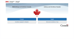 Desktop Screenshot of collectionscanada.gc.ca